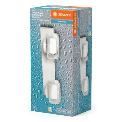 Ledvance - LED Koupelnové nástěnné svítidlo ORBIS FLAME 2xLED/5,5W/230V 3000/4000K IP44 bílá