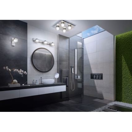 Ledvance - LED Koupelnové nástěnné svítidlo ORBIS FLAME 2xLED/5,5W/230V 3000/4000K IP44 lesklý chrom
