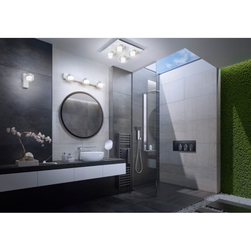 Ledvance - LED Koupelnové nástěnné svítidlo ORBIS FLAME 3xLED/5,5W/230V 3000/4000K IP44 bílá