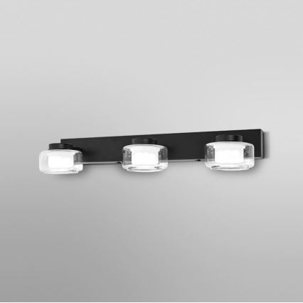 Ledvance - LED Koupelnové nástěnné svítidlo ORBIS FLAME 3xLED/5,5W/230V 3000/4000K IP44 černá
