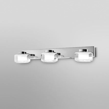 Ledvance - LED Koupelnové nástěnné svítidlo ORBIS FLAME 3xLED/5,5W/230V 3000/4000K IP44 lesklý chrom
