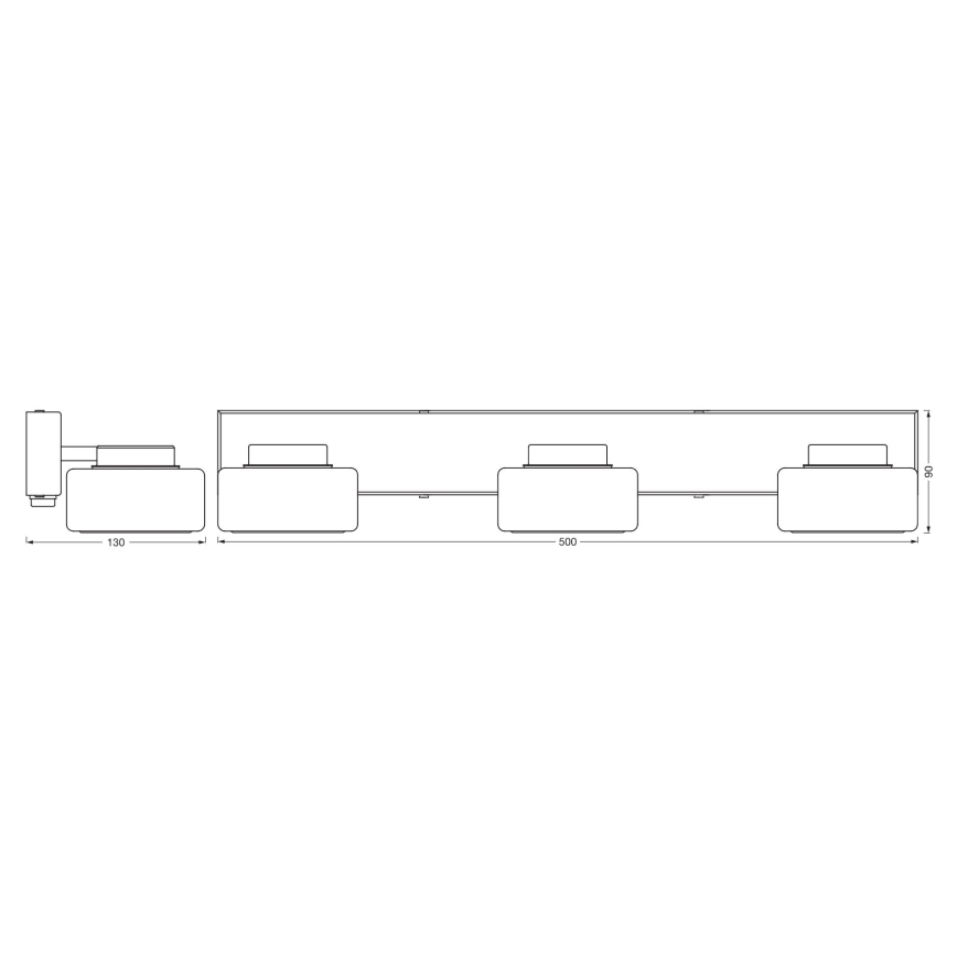 Ledvance - LED Koupelnové nástěnné svítidlo ORBIS FLAME 3xLED/5,5W/230V 3000/4000K IP44 lesklý chrom