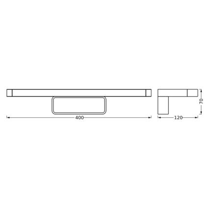 Ledvance - LED Koupelnové osvětlení zrcadla DISC BAR LED/7W/230V 3000/4000K IP44