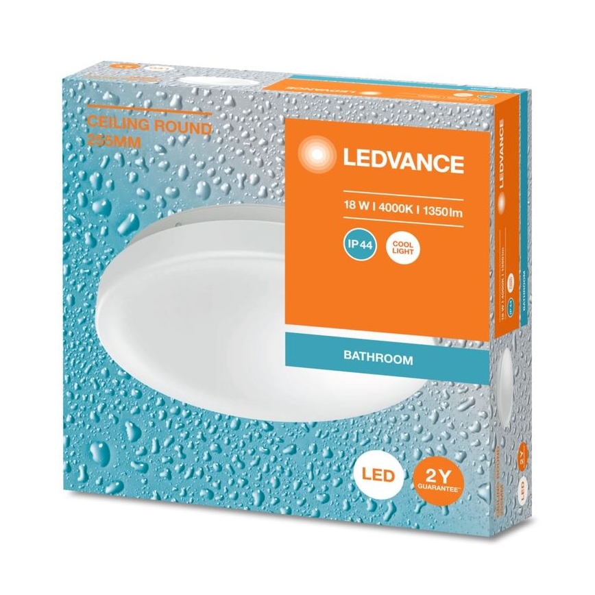 Ledvance - LED Koupelnové stropní svítidlo CEILING ROUND LED/18W/230V 4000K IP44
