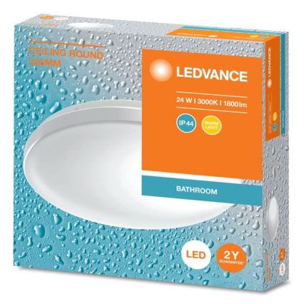 Ledvance - LED Koupelnové stropní svítidlo CEILING ROUND LED/24W/230V 3000K IP44