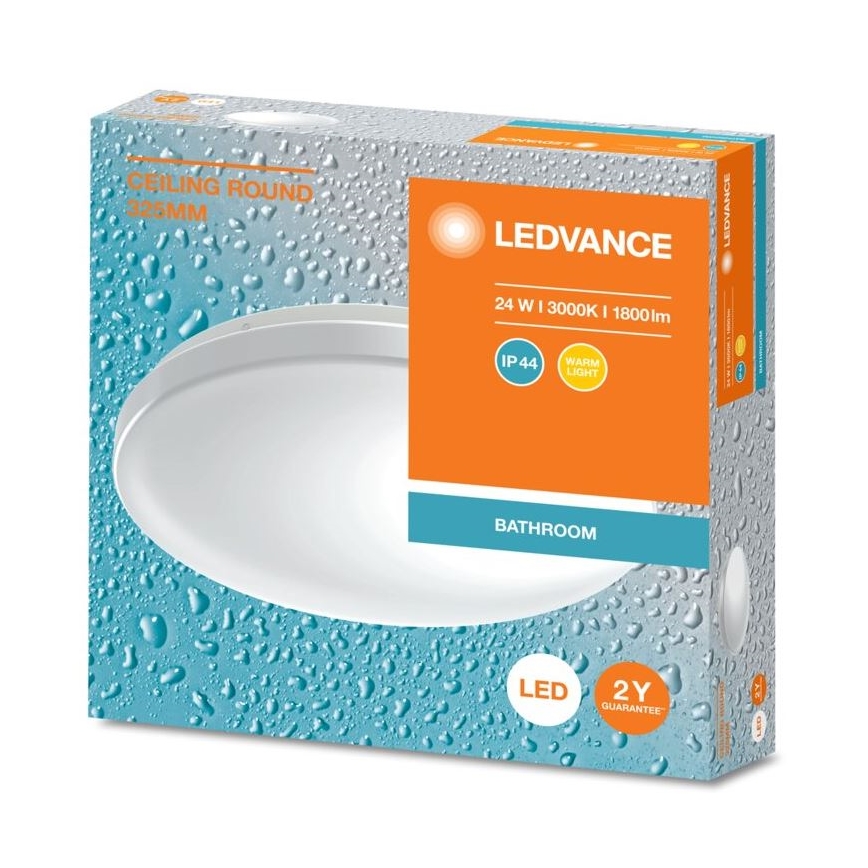 Ledvance - LED Koupelnové stropní svítidlo CEILING ROUND LED/24W/230V 3000K IP44