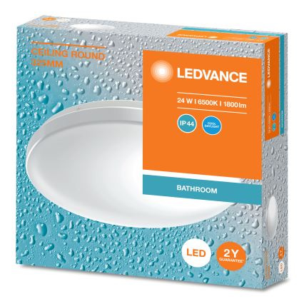 Ledvance - LED Koupelnové stropní svítidlo CEILING ROUND LED/24W/230V 6500K IP44