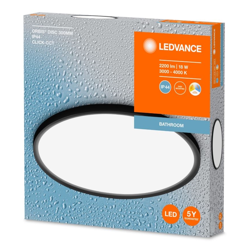 Ledvance - LED Koupelnové stropní svítidlo DISC LED/18W/230V 3000/4000K IP44