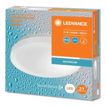 Ledvance - LED Koupelnové stropní svítidlo se senzorem CEILING ROUND LED/12W/230V IP44