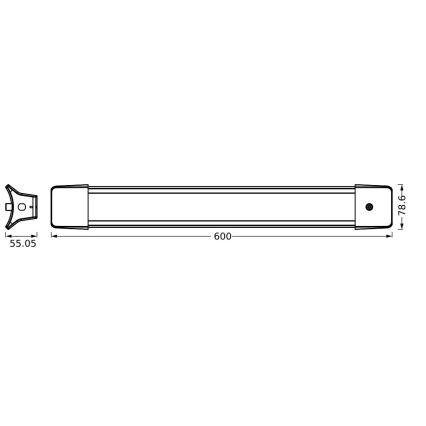 Ledvance - LED Lustr na řetězu OFFICE LINE LED/24W/230V 4000K