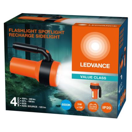 Ledvance - LED Nabíjecí svítilna s power bankou FLASHLIGHT LED/3W/5V 2400 mAh