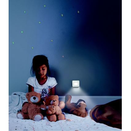 Ledvance - LED Noční světlo se senzorem LUNETTA LED/0,2W/230V