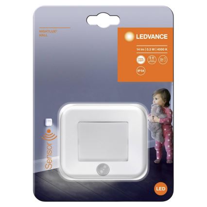 Ledvance - LED Orientační svítidlo se senzorem NIGHTLUX LED/0,25W/3xAAA