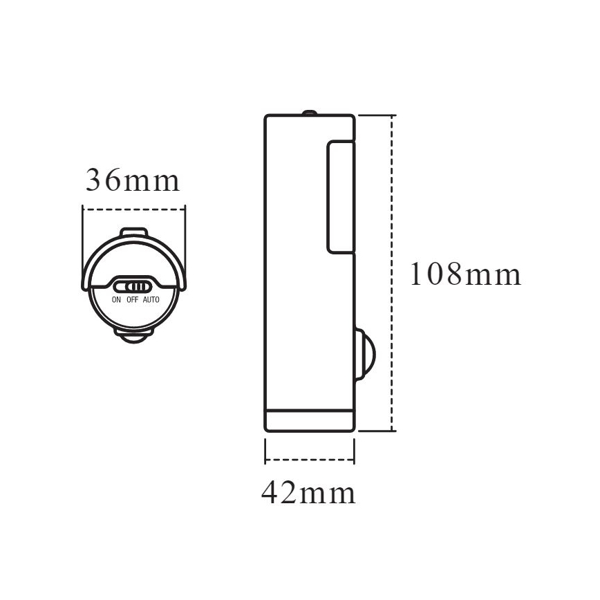 Ledvance - LED Orientační svítidlo se senzorem NIGHTLUX LED/0,35W/3xAAA IP54