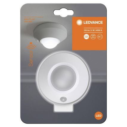 Ledvance - LED Orientační svítidlo se senzorem NIGHTLUX LED/1,7W/3xAA 4000K