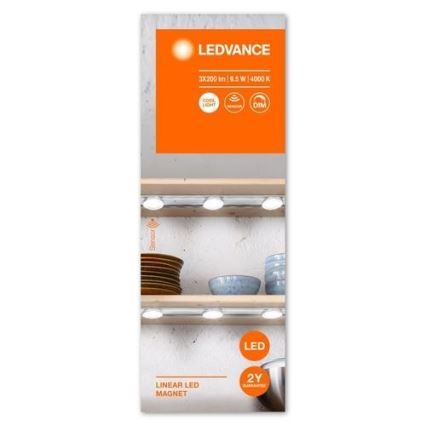 Ledvance - LED Osvětlení nábytku se senzorem LINEAR 3xLED/9,5W/230V