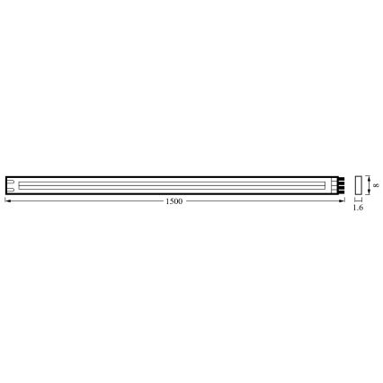 Ledvance - LED Pásek FLEX COB 1,5m LED/7,5W/230V