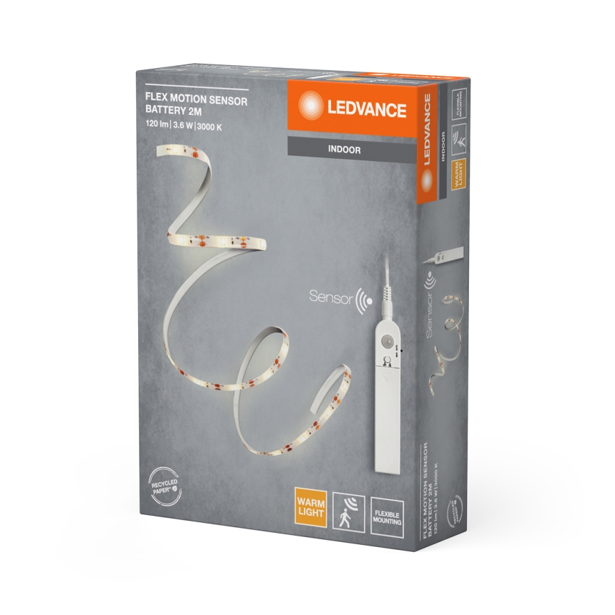 Ledvance - LED Pásek se senzorem pohybu FLEX 2m LED/3,6W/4xAA