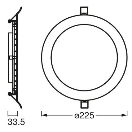 Ledvance - LED Podhledové svítidlo SLIM LED/22W/230V 4000K