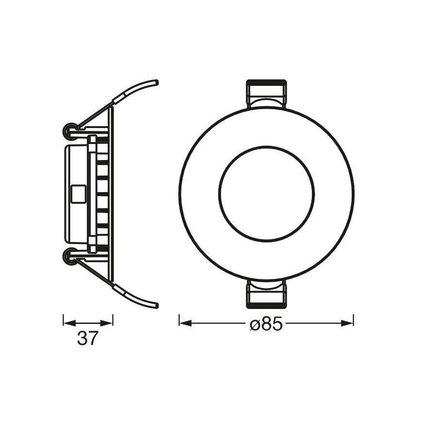 Ledvance - LED Podhledové svítidlo SLIM LED/4,5W/230V 3000K
