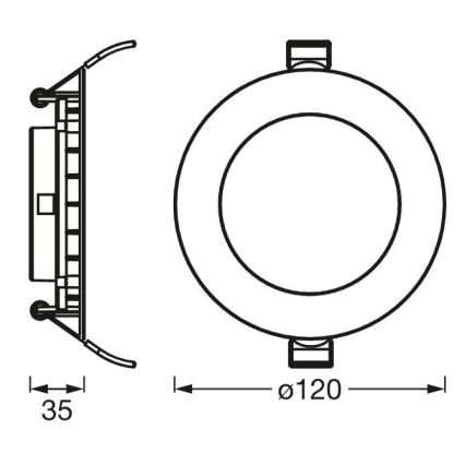 Ledvance - LED Podhledové svítidlo SLIM LED/8W/230V 3000K