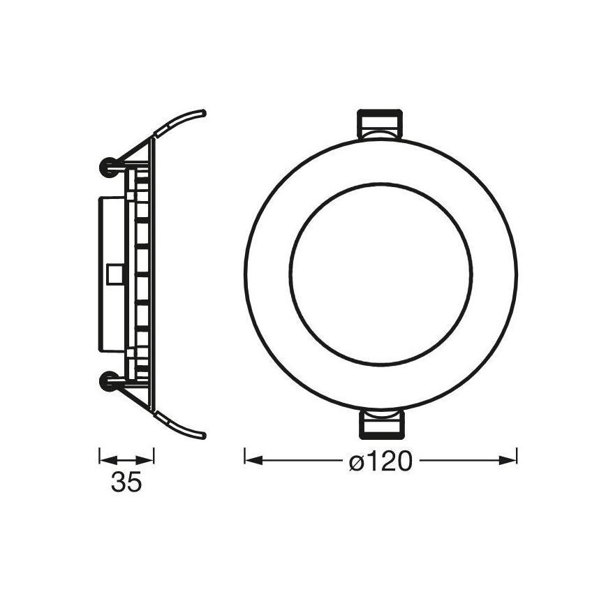 Ledvance - LED Podhledové svítidlo SLIM LED/8W/230V 6500K
