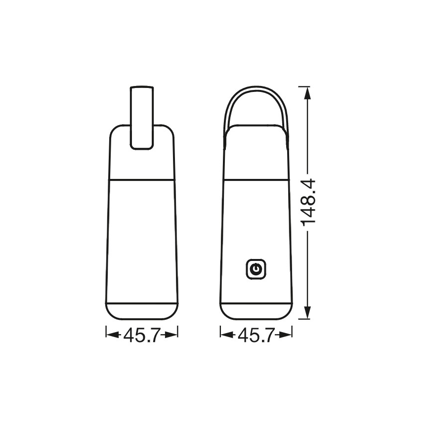 Ledvance - LED Power bank s funkcí svítilny MOBILE LED/0,5W/5V 1800mAh 2xUSB