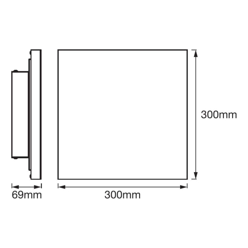 Ledvance - LED Přisazený panel FRAMELESS LED/19W/230V 3000K
