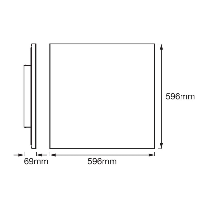 Ledvance - LED Přisazený panel FRAMELESS LED/40W/230V 3000K