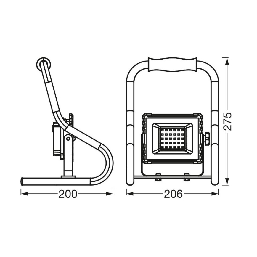 Ledvance - LED Reflektor R-STAND LED/10W/5V 2200 mAh IP44