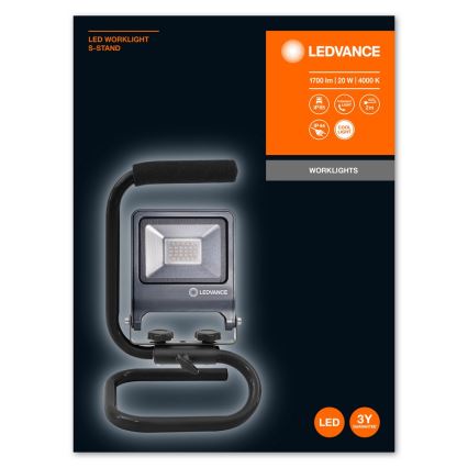 Ledvance - LED Reflektor s držákem S-STAND LED/20W/230V IP65