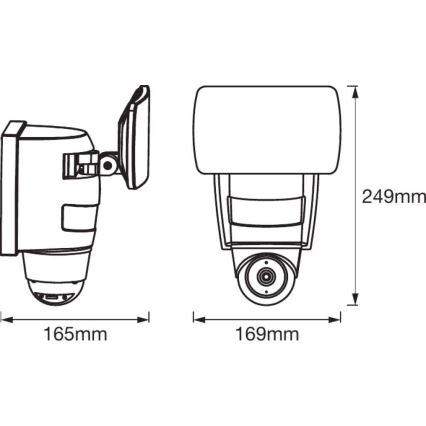 Ledvance - LED Reflektor se senzorem a kamerou SMART+ LED/24W/230V IP44 Wi-Fi