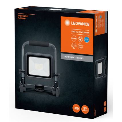 Ledvance - LED Venkovní reflektor WORKLIGHT R-STAND LED/20W/230V 6500K IP54