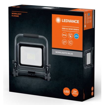 Ledvance - LED Venkovní reflektor WORKLIGHT R-STAND LED/30W/230V 6500K IP54