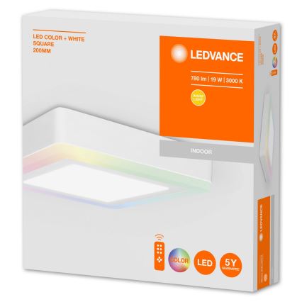 Ledvance - LED RGB Stmívatelné stropní svítidlo LED/19W/230V + dálkové ovládání