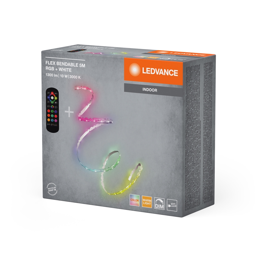 Ledvance - LED RGB Stmívatelný pásek FLEX 5m LED/10W/230V + dálkové ovládání