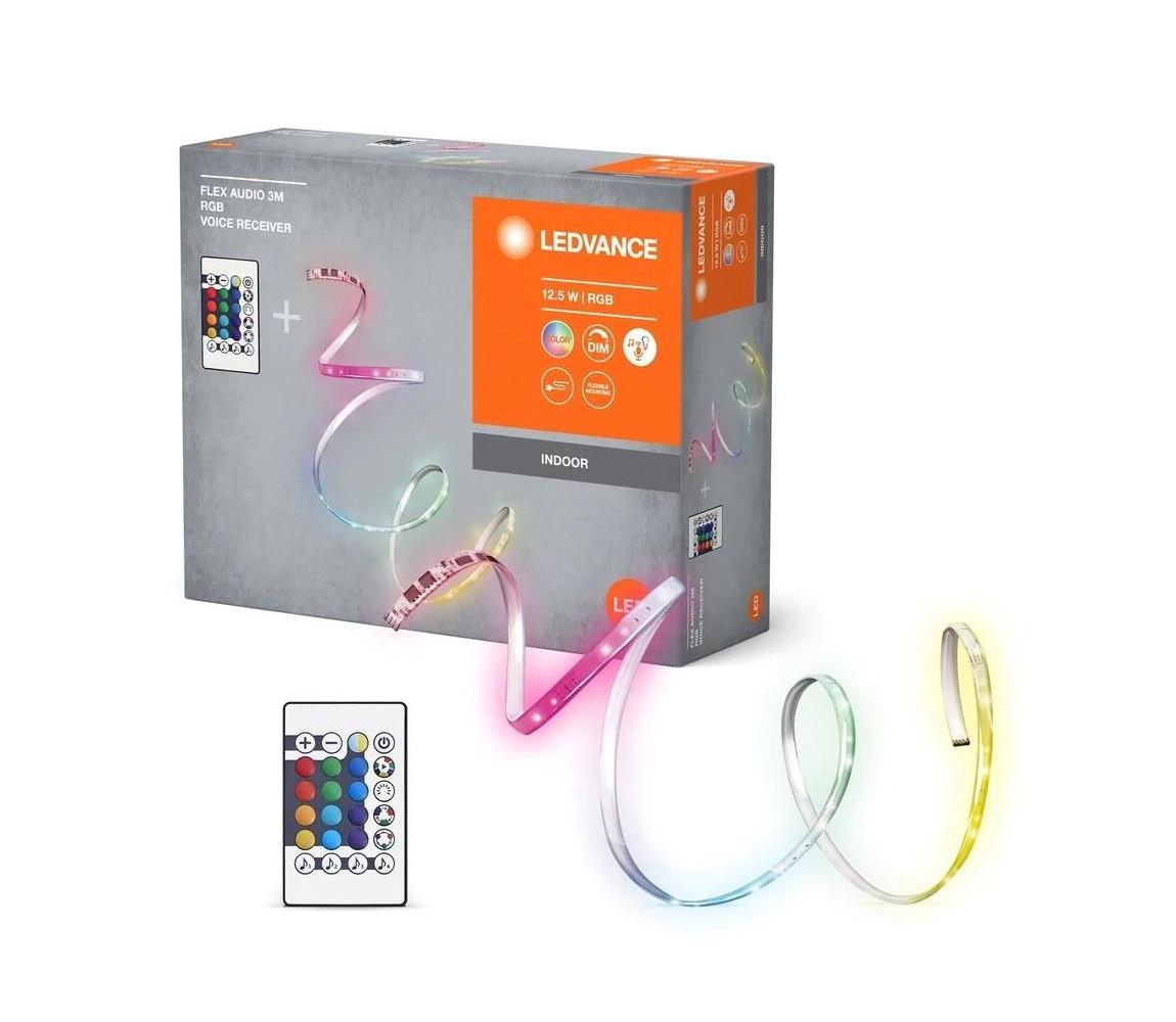 Ledvance Ledvance - LED RGB Stmívatelný pásek FLEX AUDIO 3m LED/12,5W/230V + DO P225437