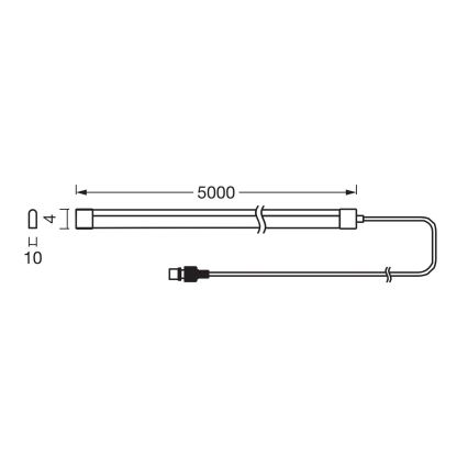 Ledvance - LED RGB Stmívatelný solární pásek FLEX MAGIC 5m LED/1,6W/5V + dálkové ovládání