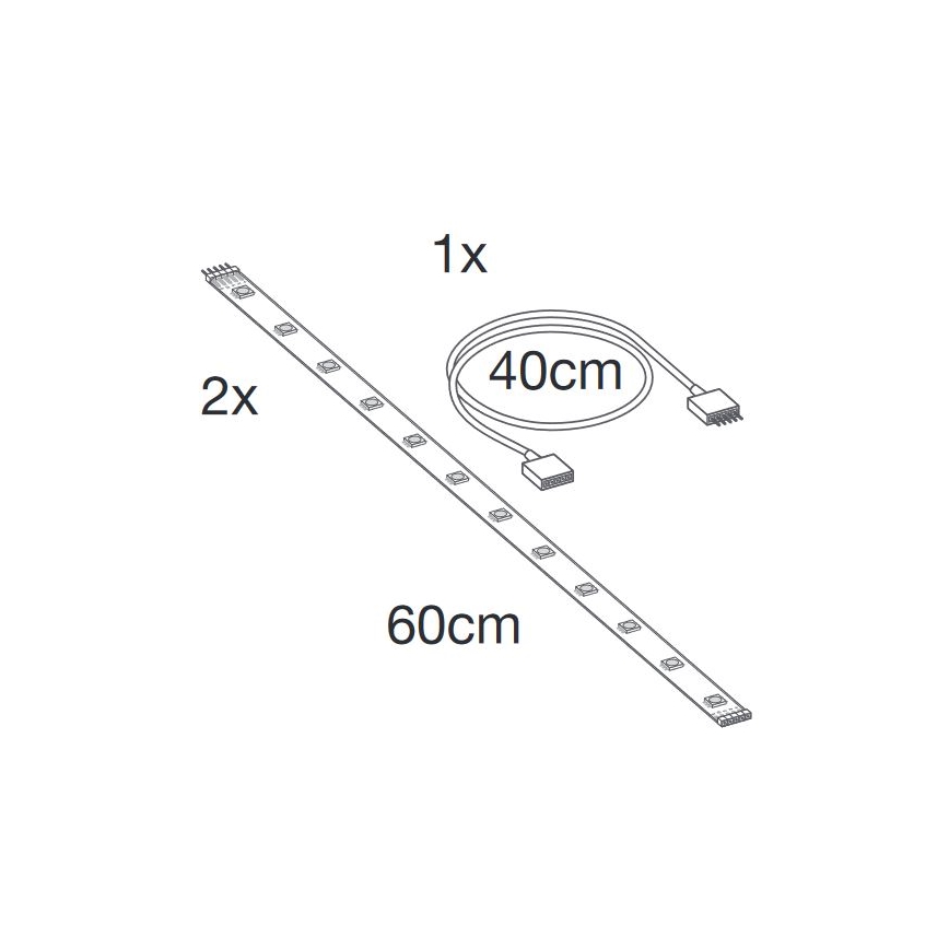 Ledvance - LED RGB+TW Rozšiřovací stmívatelný pásek SMART+ FLEX 1,2m LED/6W/12V
