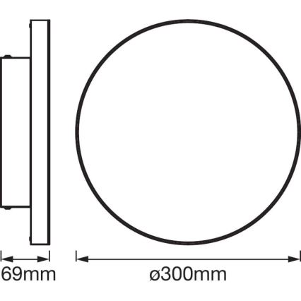 Ledvance - LED RGB+TW Stmívatelné svítidlo SMART+ FRAMELESS LED/20W/230V 3000K-6500K Wi-Fi