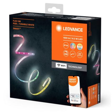 Ledvance - LED RGB+TW Stmívatelný venkovní pásek FLEX 5m LED/14,5W/230V 2700-6500K IP44 Wi-Fi