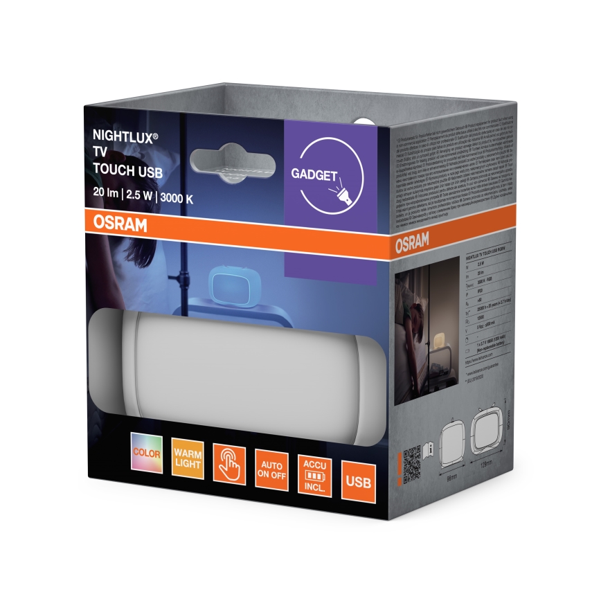 Ledvance - LED RGBW Dotyková dětská noční lampička TOUCH LED/2,5W/5V