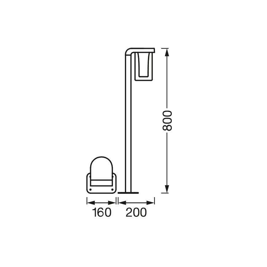 Ledvance - LED RGBW Stmívatelná venkovní lampa SMART+ CASCADE LED/10W/230V Wi-Fi IP44