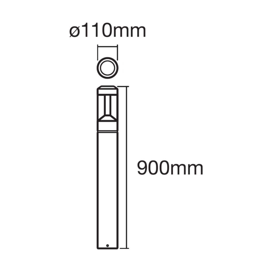Ledvance - LED RGBW Stmívatelná venkovní lampa SMART+ MODERN LED/12W/230V IP44 Bluetooth