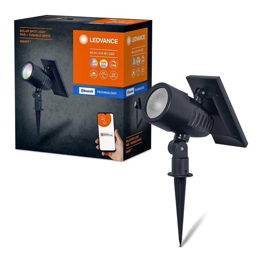 Ledvance - LED RGBW Stmívatelná solární lampa SMART+ SOLAR LED/0,6W/3,7V 2000 mAh 3000-6500K IP44