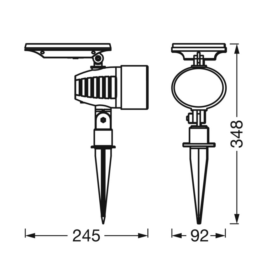 Ledvance - LED RGBW Stmívatelná solární lampa SMART+ SOLAR LED/0,6W/3,7V 2000 mAh 3000-6500K IP44