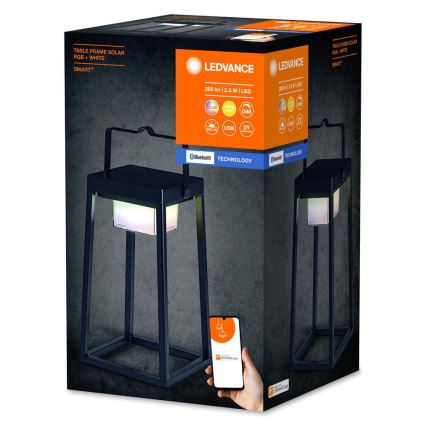 Ledvance - LED RGBW Stmívatelná solární lampa SMART+ TABLE LED/2,5W/3,7V 2200 mAh IP44