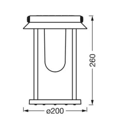 Ledvance - LED RGBW Stmívatelná solární lampa SMART+ TABLE LED/3W/3,7V IP44