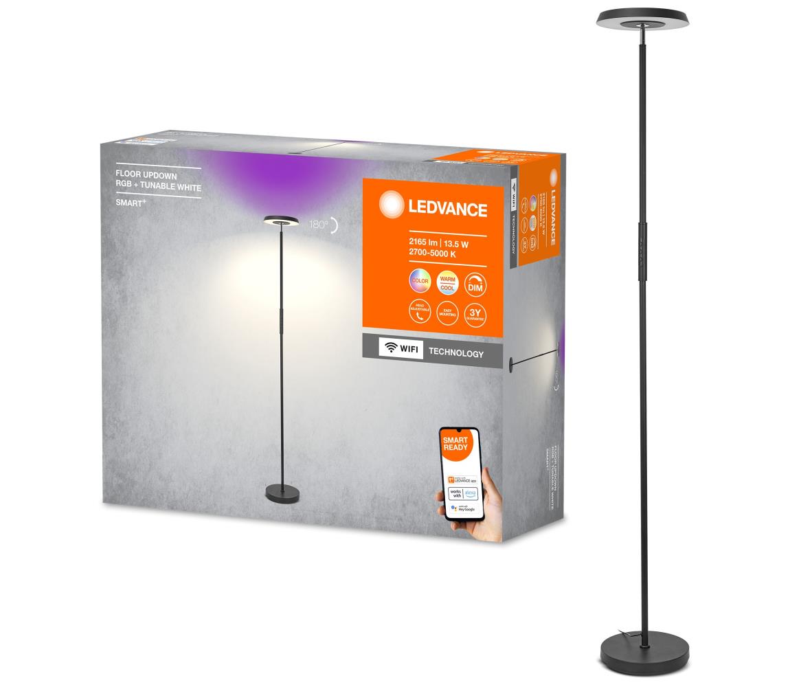Ledvance Ledvance - LED RGBW Stmívatelná stojací lampa SMART+ FLOOR LED/13,5W/230V Wi-Fi P225446
