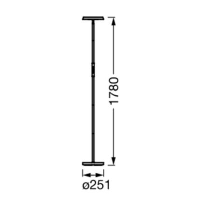 Ledvance - LED RGBW Stmívatelná stojací lampa SMART+ FLOOR LED/13,5W/230V 2700-5000K Wi-Fi